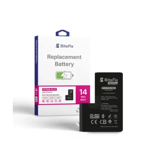BATERIA BITEFIX IPHONE OPTIMA PLUS SIN FLEX BMS 14 PRO MAX19