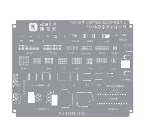 YCS Stencil componentes serie 6s al 15